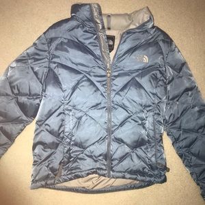 Light blue North Face coat